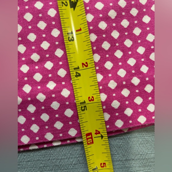 J. Crew Fuchsia Hot Pink and White Polka Dot Mini Skirt Canvas Size 2 - Picture 9 of 10